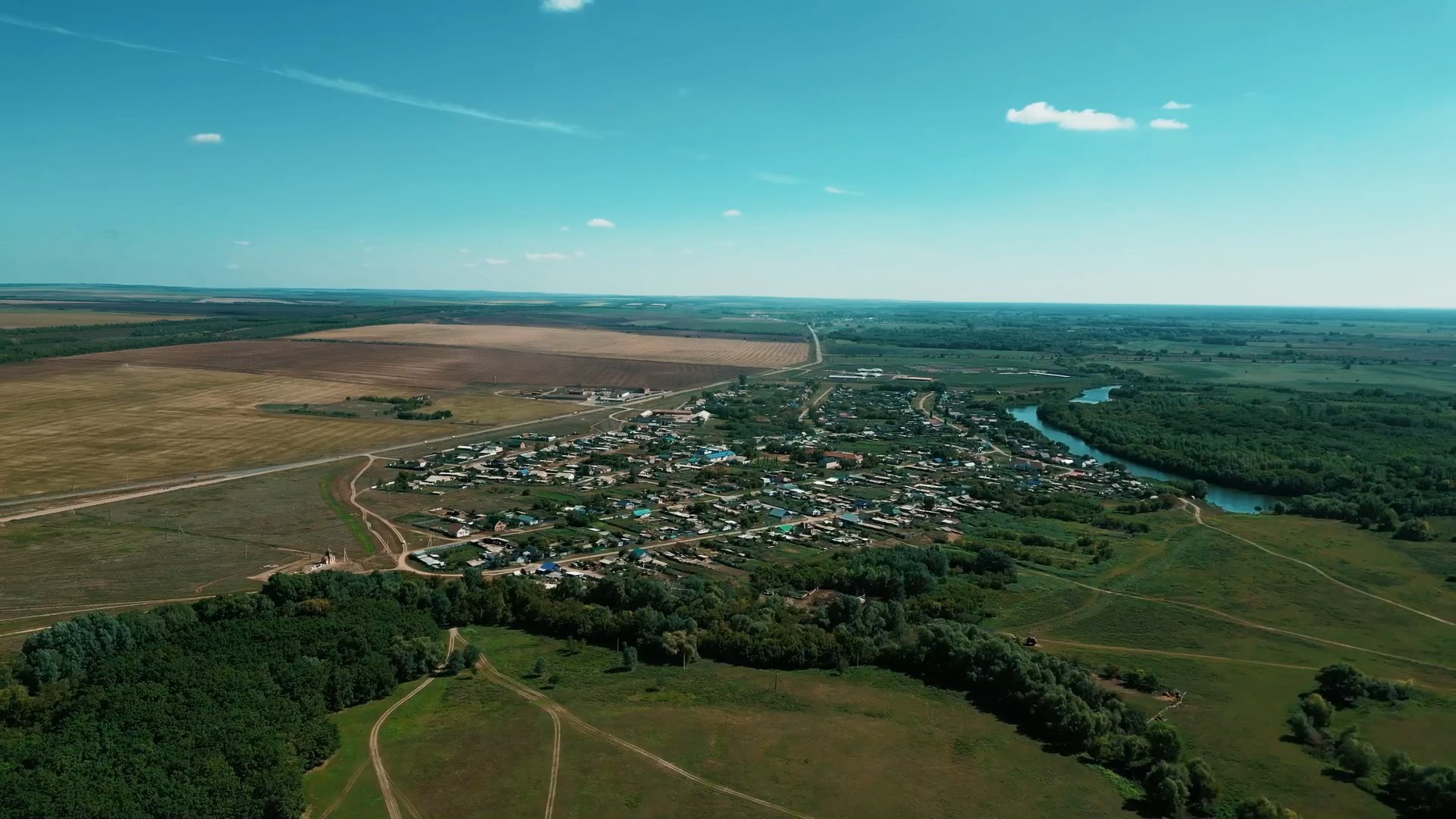 Село Яман с высоты птичьего полёта
